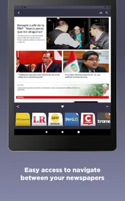 Peruvian Newspapers android App screenshot 1